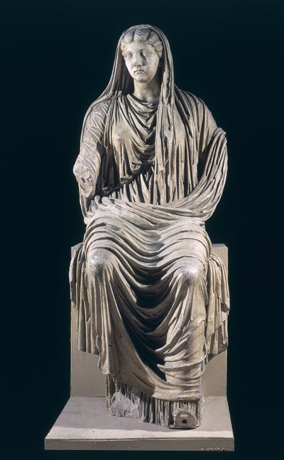 Statua postuma di Livia (58 a.C.-29 d.C.) da Velleia da Roman